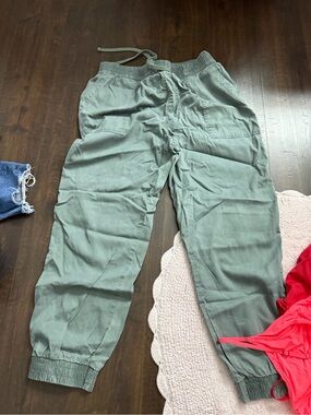 Target Olive Green Drawstring Jogger Pants